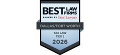 Best Law Firms - Regional Tier 1 Badge