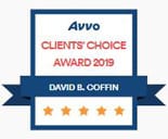 Avvo Clients' Choice Award 2019 David B. Coffin 5 Stars